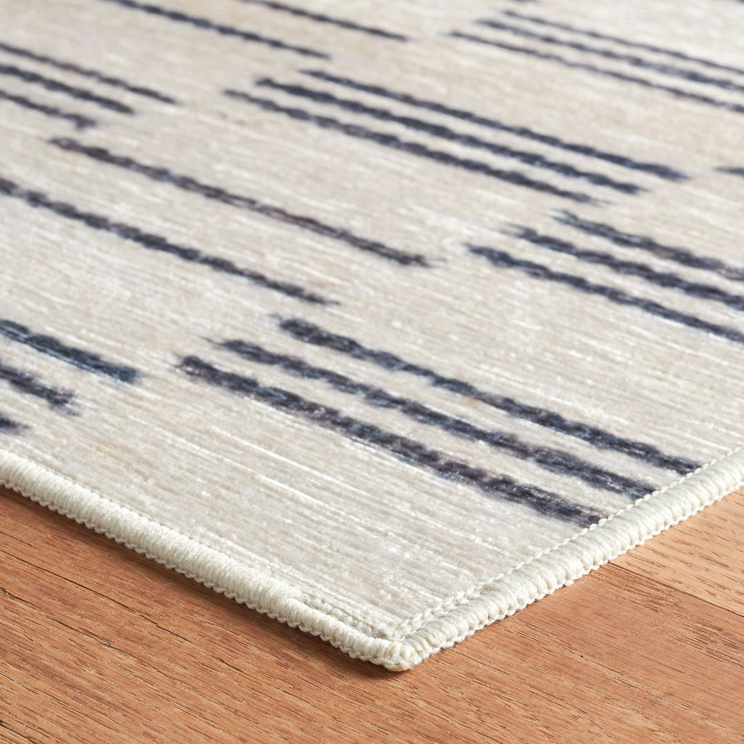 Leni Oatmeal Machine Washable Rug Rug By Annie Selke