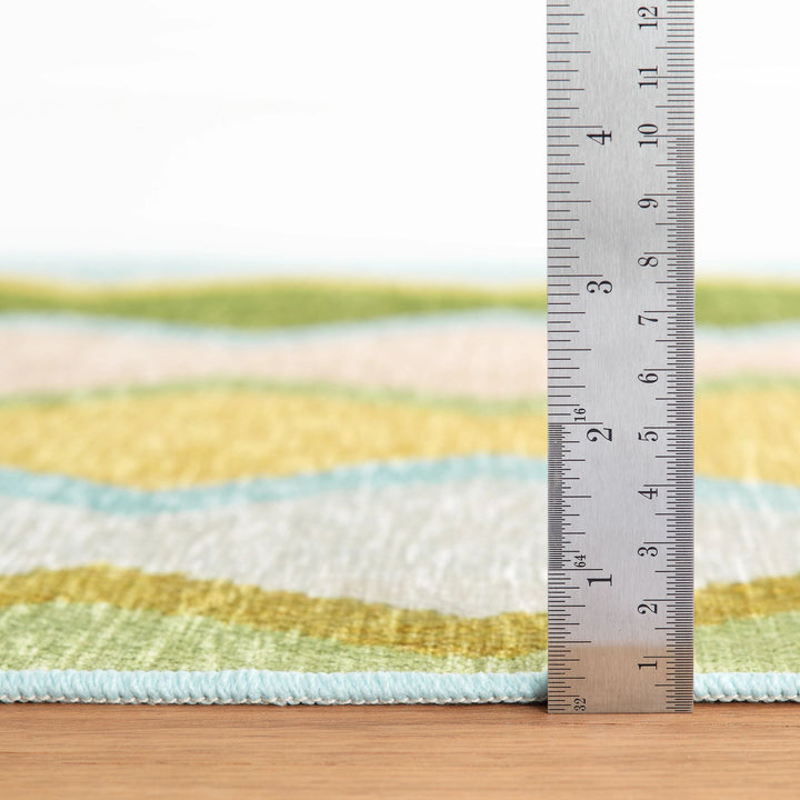 Safety Net Green Machine Washable Rug Rug By Annie Selke