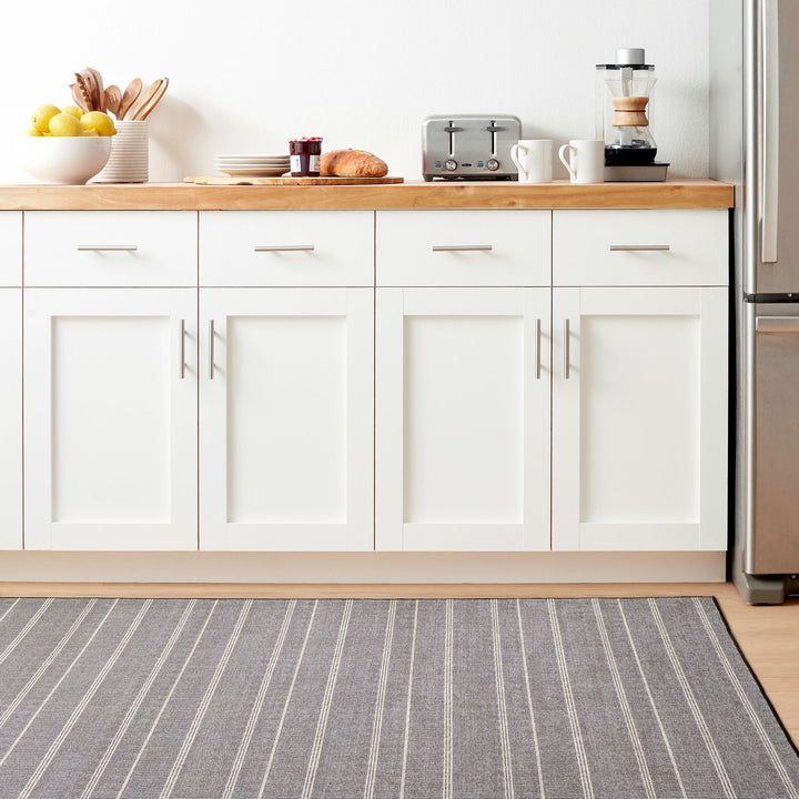 Samson Black Machine Washable Rug Rug By Annie Selke