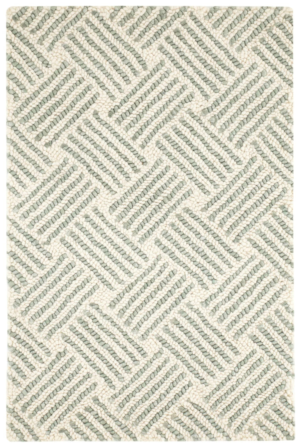 Layers Desert Sage Hand Hooked Wool Rug Rug By Annie Selke