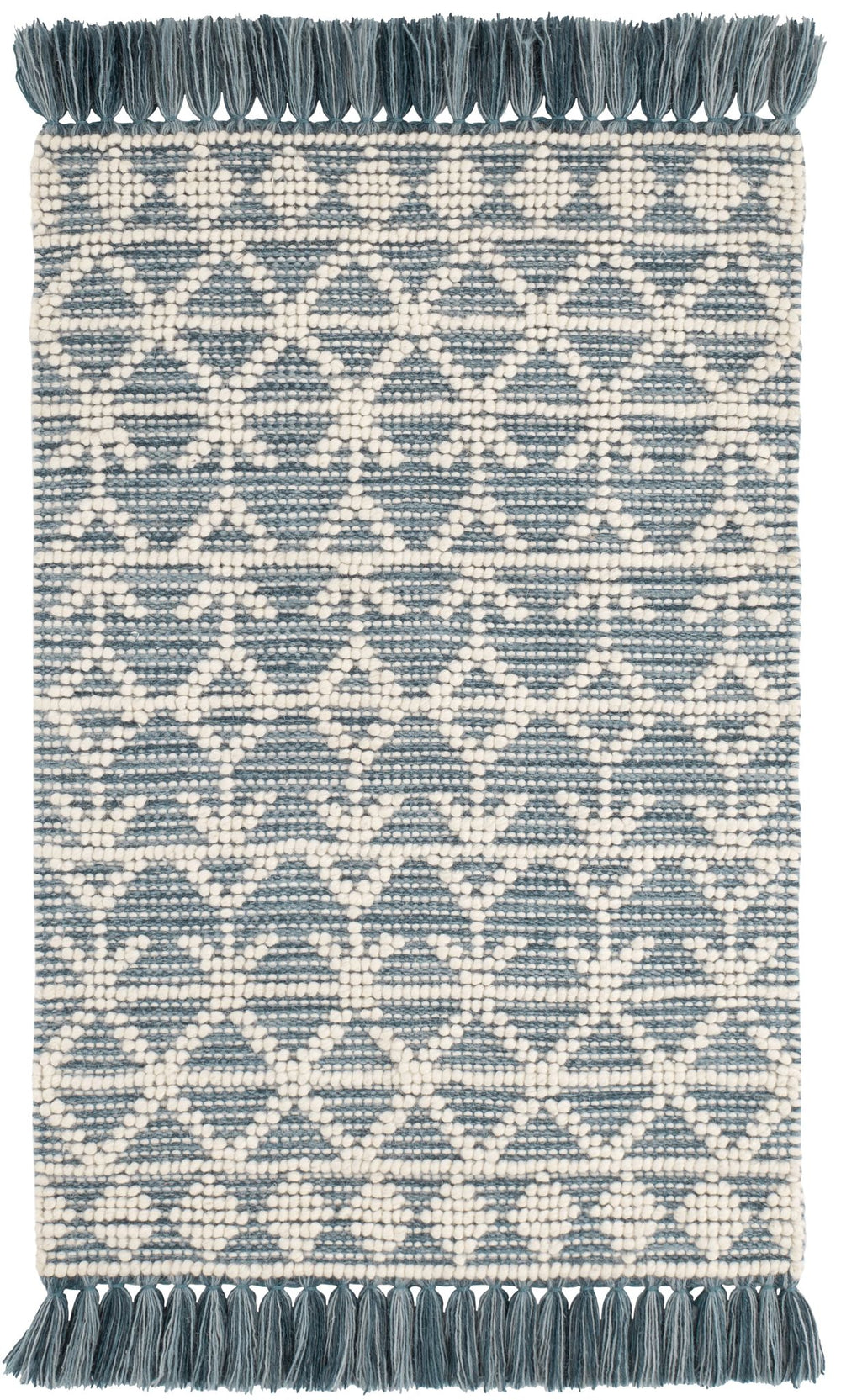 Pembrook Blue Handwoven Wool Rug Rug By Annie Selke