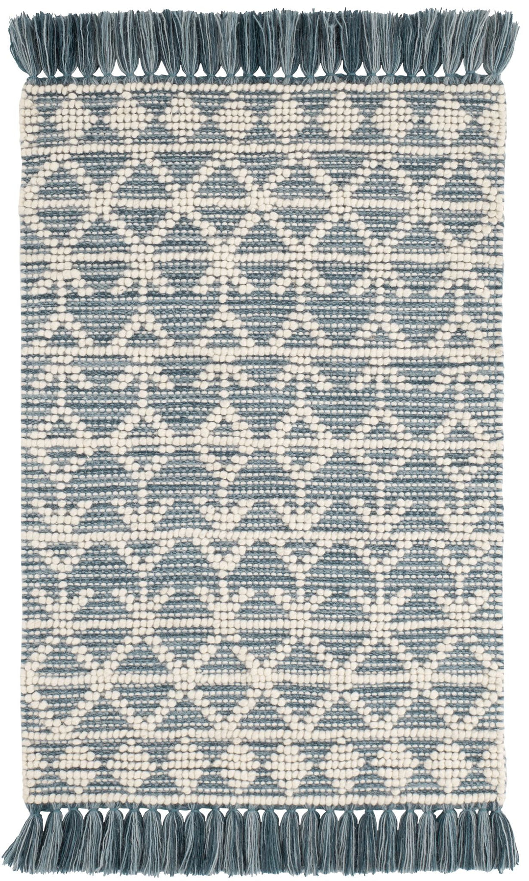 Pembrook Blue Handwoven Wool Rug Rug By Annie Selke