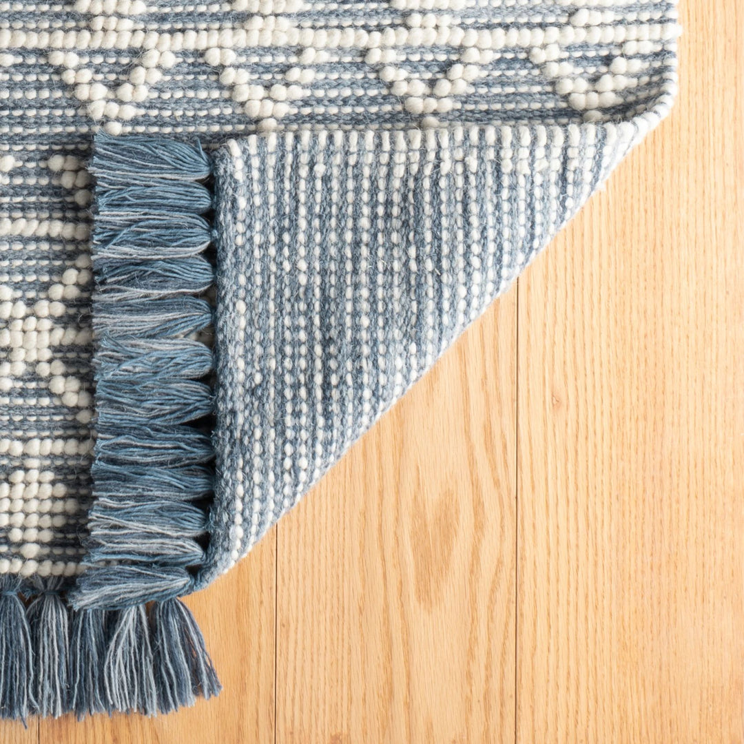 Pembrook Blue Handwoven Wool Rug Rug By Annie Selke