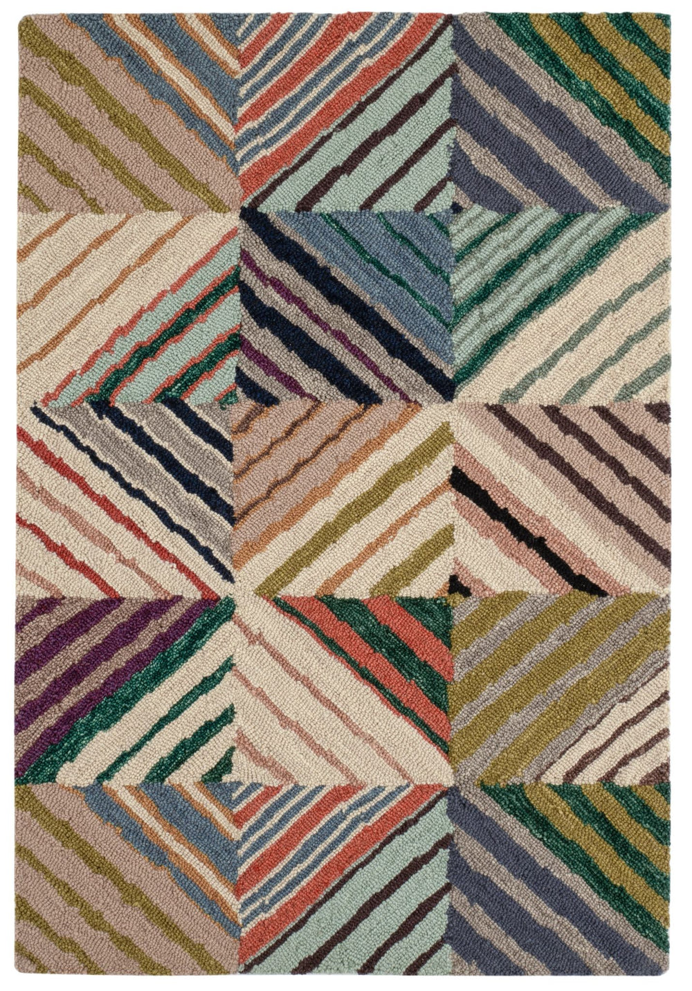 Potter Multi Hand Micro Hooked Wool Rug Rug By Annie Selke
