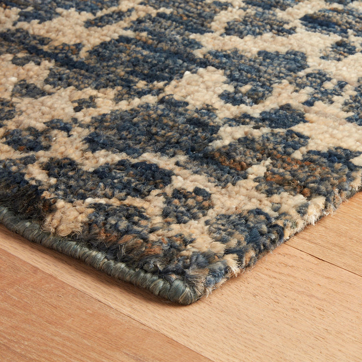 Stormi Indigo Hand Knotted Jute Rug Rug By Annie Selke