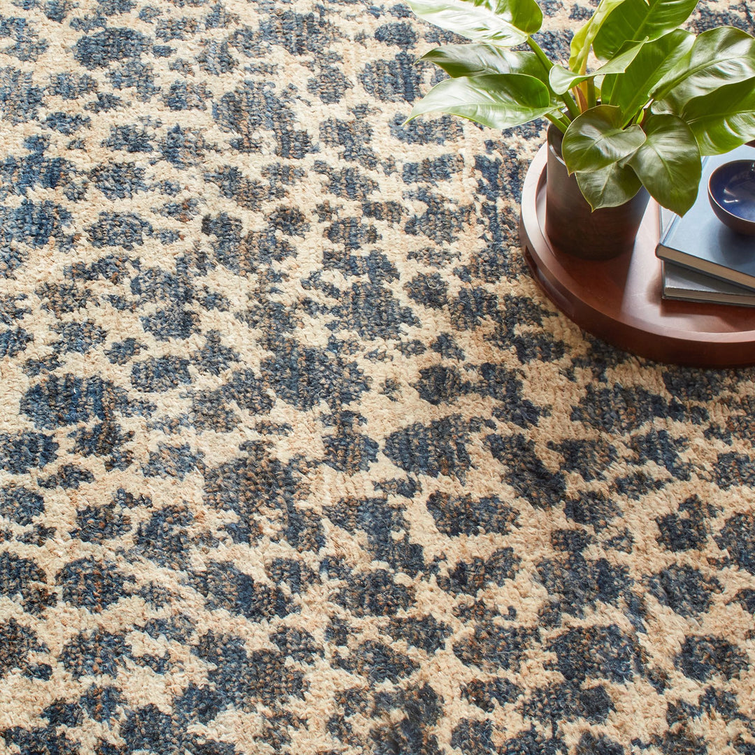 Stormi Indigo Hand Knotted Jute Rug Rug By Annie Selke