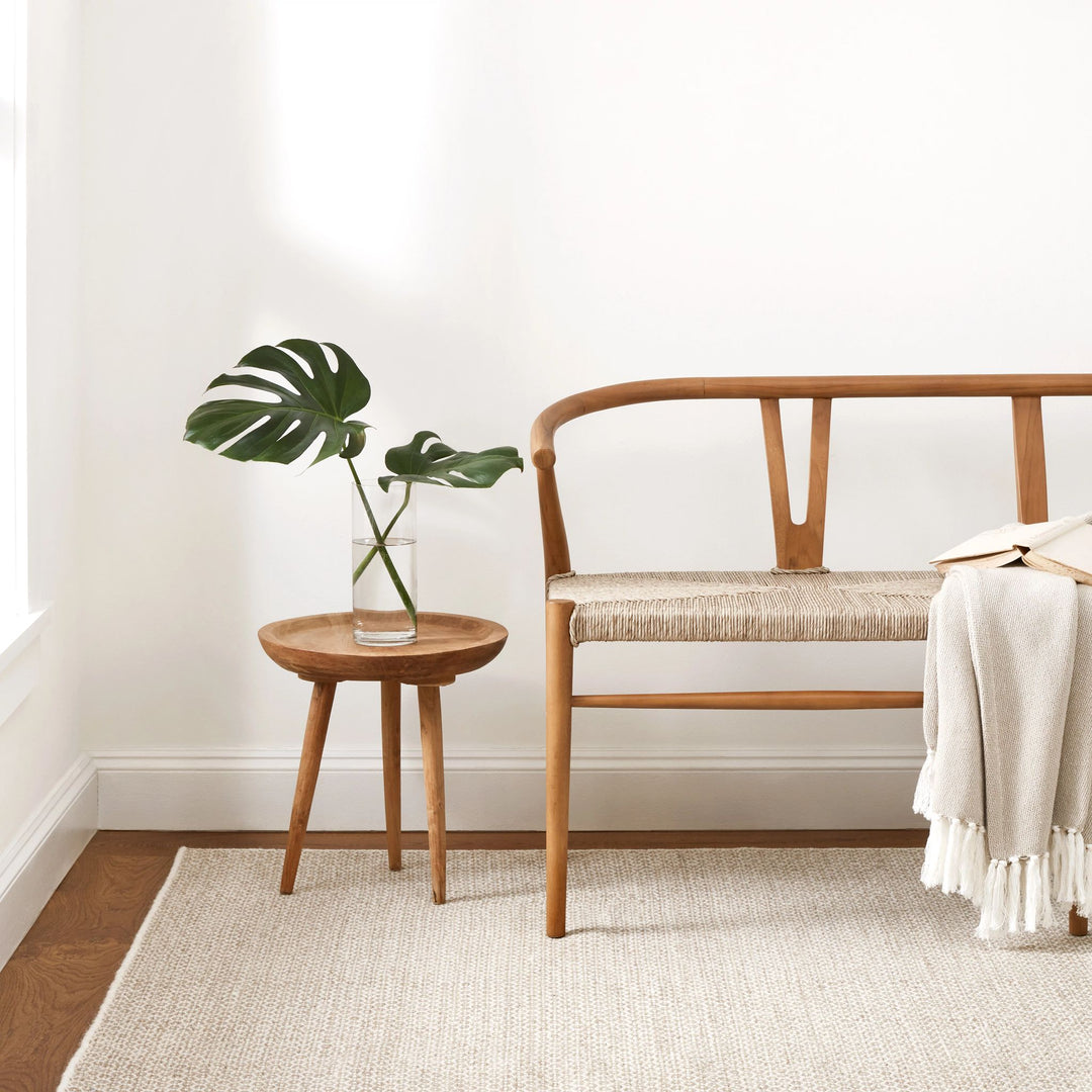 Honeycomb Natural Handwoven Wool Rug Rug By Annie Selke