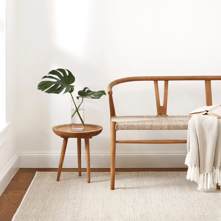 Honeycomb Natural Handwoven Wool Rug Rug By Annie Selke