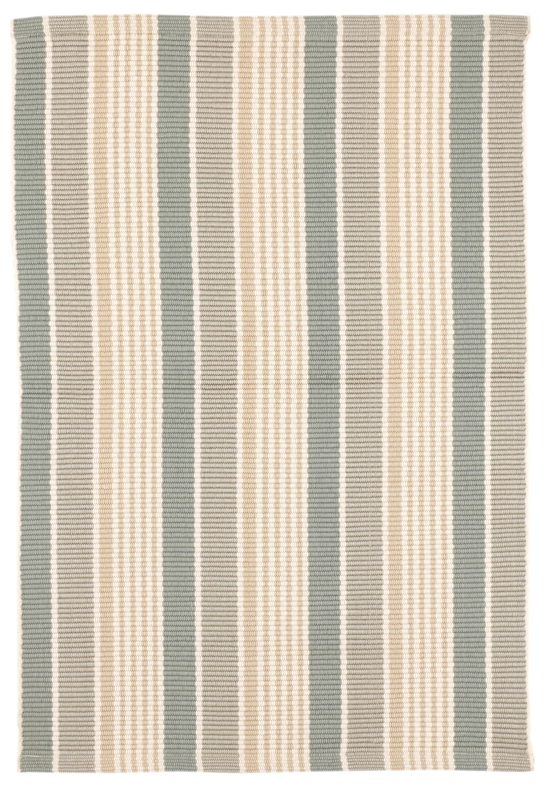 Mystic Stripe Slate Handwoven Indoor/Outdoor Rug Rug By Annie Selke