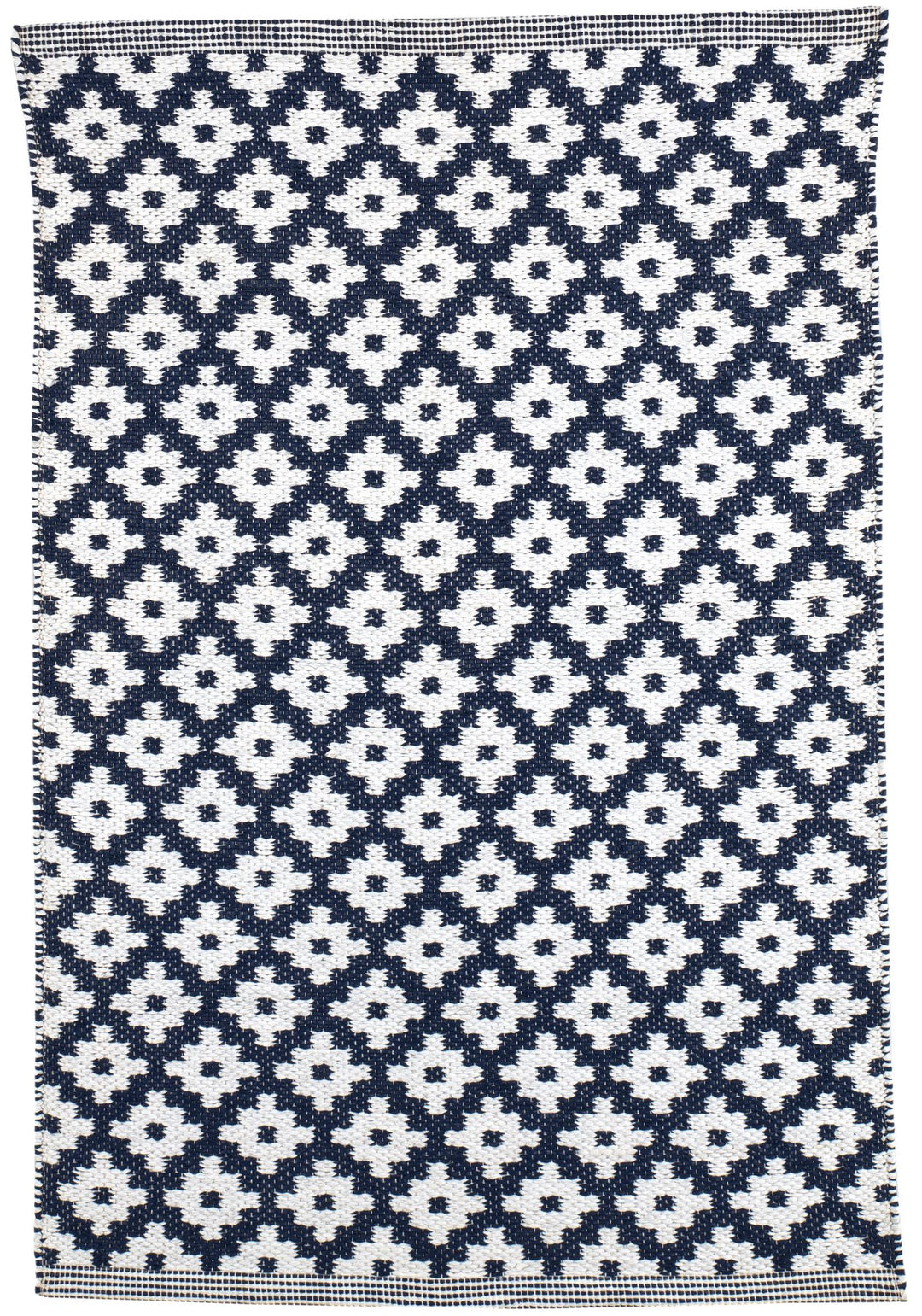 Samode Navy Handwoven Indoor/Outdoor Rug Rug By Annie Selke