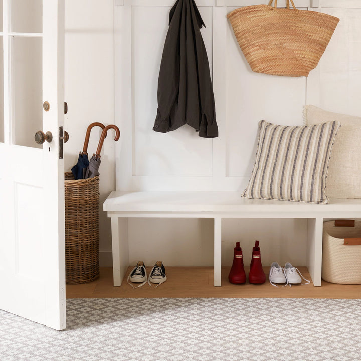 Samode Grey Handwoven Indoor/Outdoor Rug Rug By Annie Selke