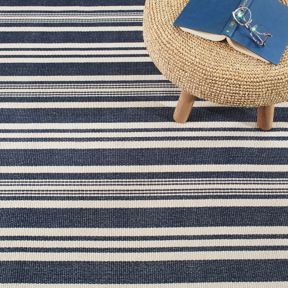Irving Stripe Ivory Handwoven Cotton Rug Rug By Annie Selke