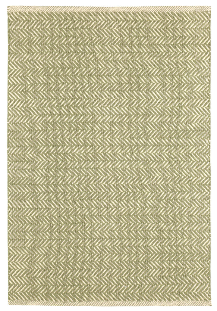 Herringbone Sage Handwoven Cotton Rug Rug By Annie Selke
