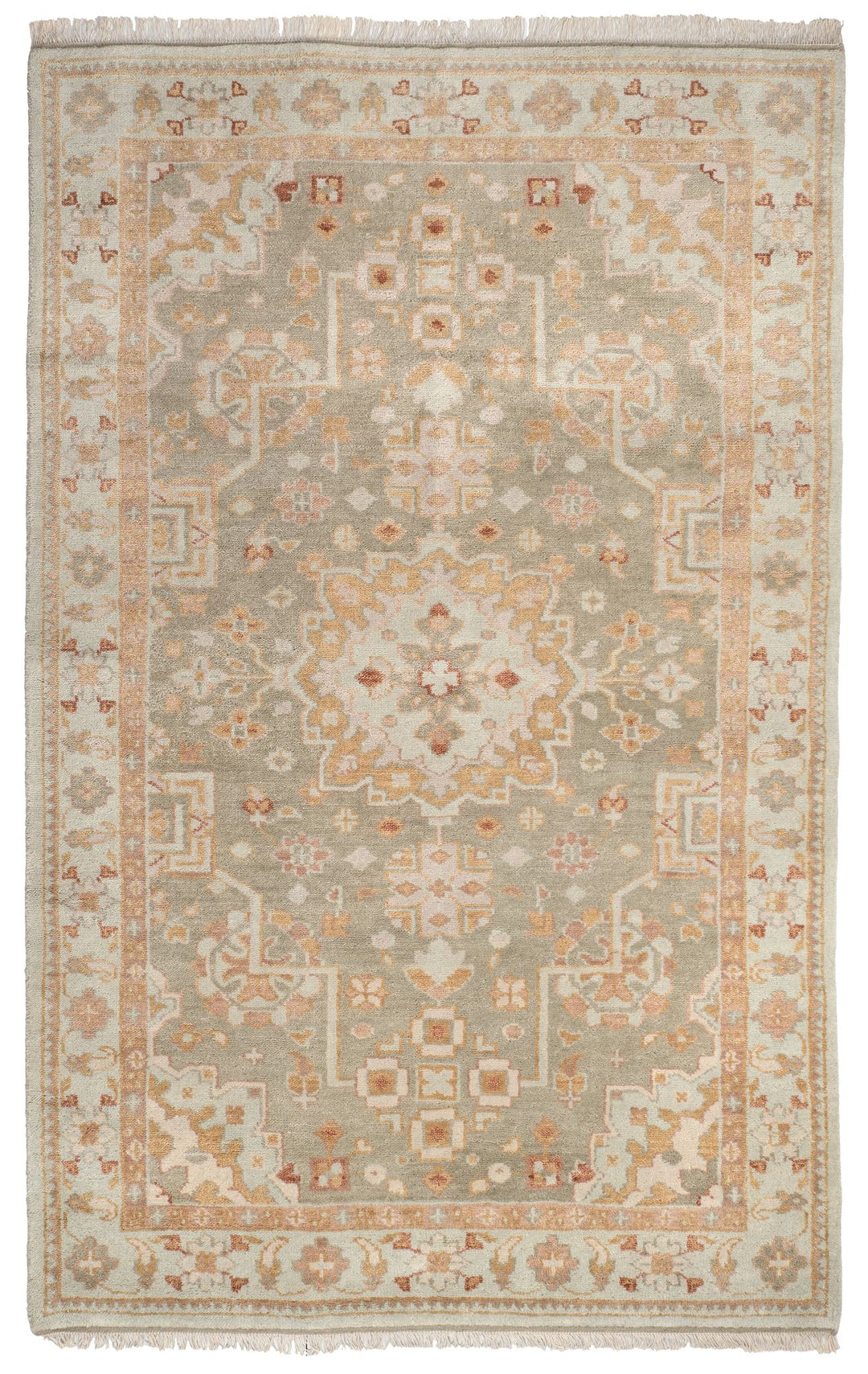 Kendra Sky Hand Knotted Wool Rug Rug By Annie Selke
