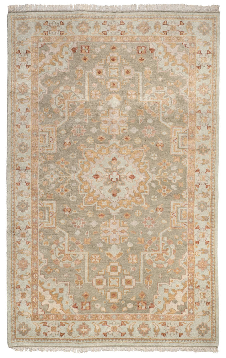 Kendra Sky Hand Knotted Wool Rug Rug By Annie Selke