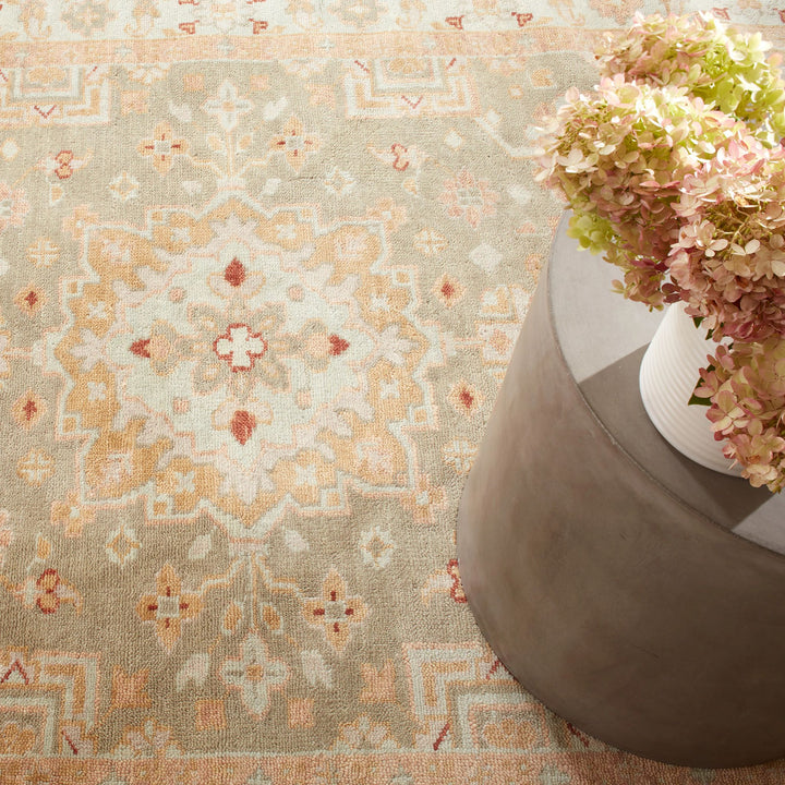 Kendra Sky Hand Knotted Wool Rug Rug By Annie Selke