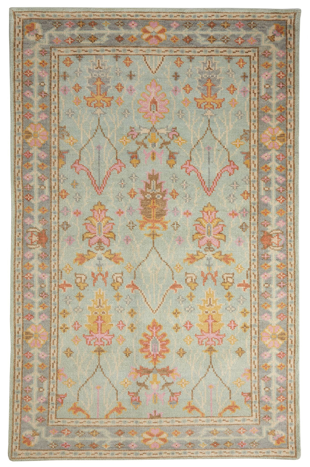 Mara Sky Hand Knotted Wool Rug Rug By Annie Selke