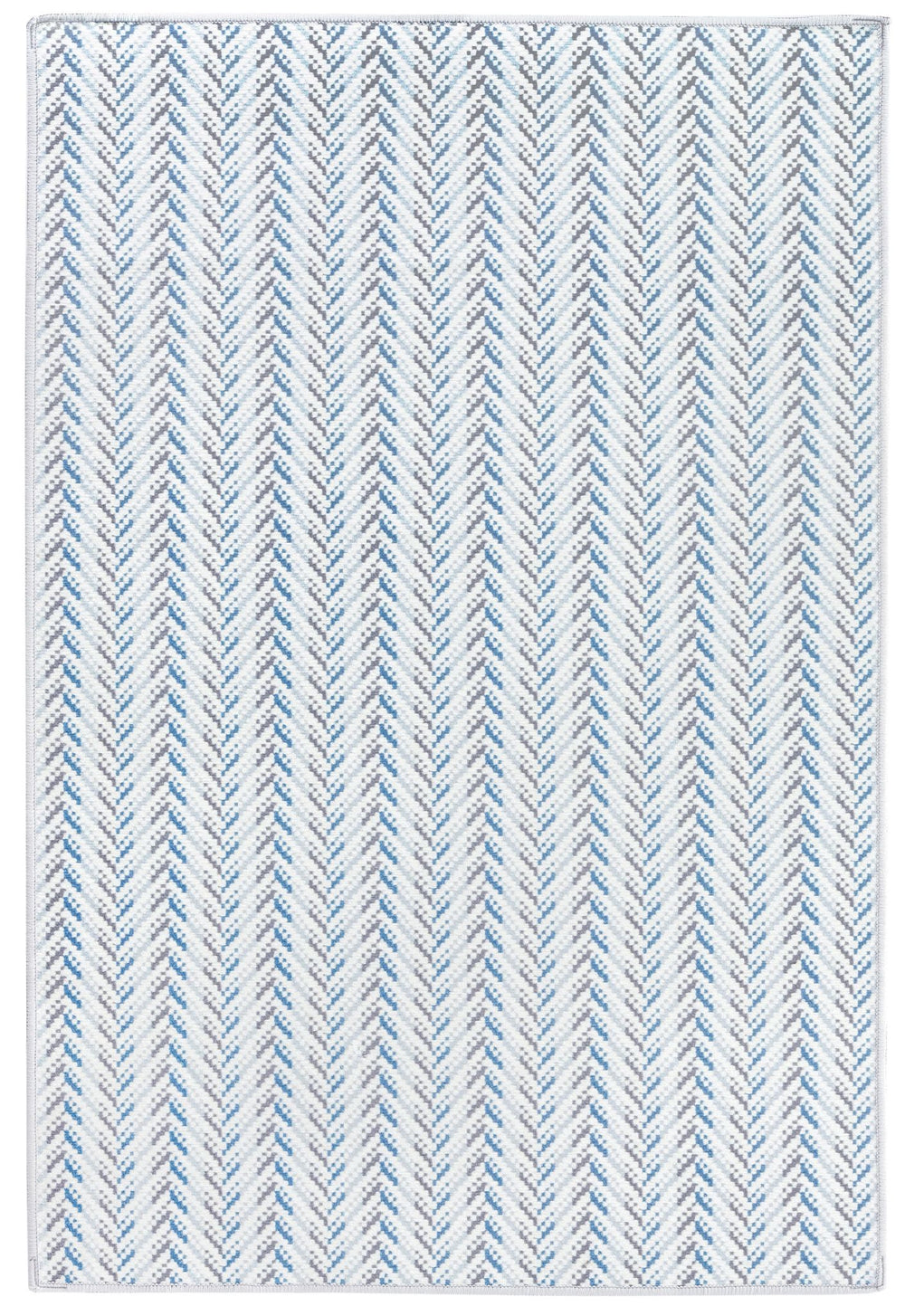Lowell Blue Machine Washable Rug Rug By Annie Selke