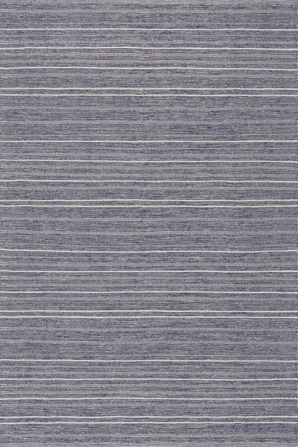 Skipper Stripe Navy Handwoven Indoor/Outdoor Rug Rug By Annie Selke