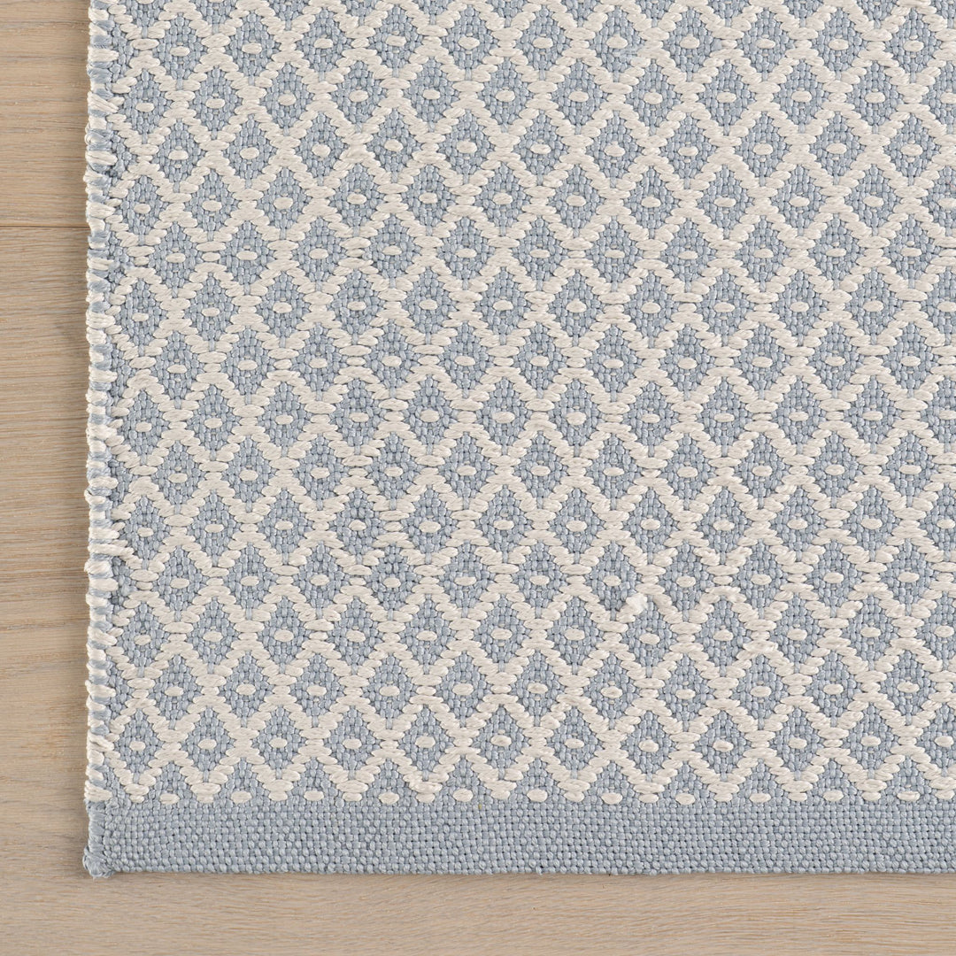 Riviera Swedish Blue Handwoven Indoor/Outdoor Rug Rug By Annie Selke