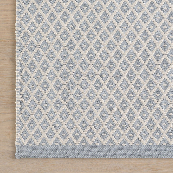 Riviera Swedish Blue Handwoven Indoor/Outdoor Rug Rug By Annie Selke