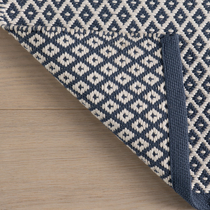 Riviera Navy Handwoven Indoor/Outdoor Rug Rug By Annie Selke