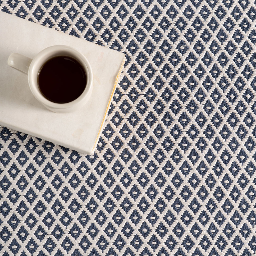 Riviera Navy Handwoven Indoor/Outdoor Rug Rug By Annie Selke