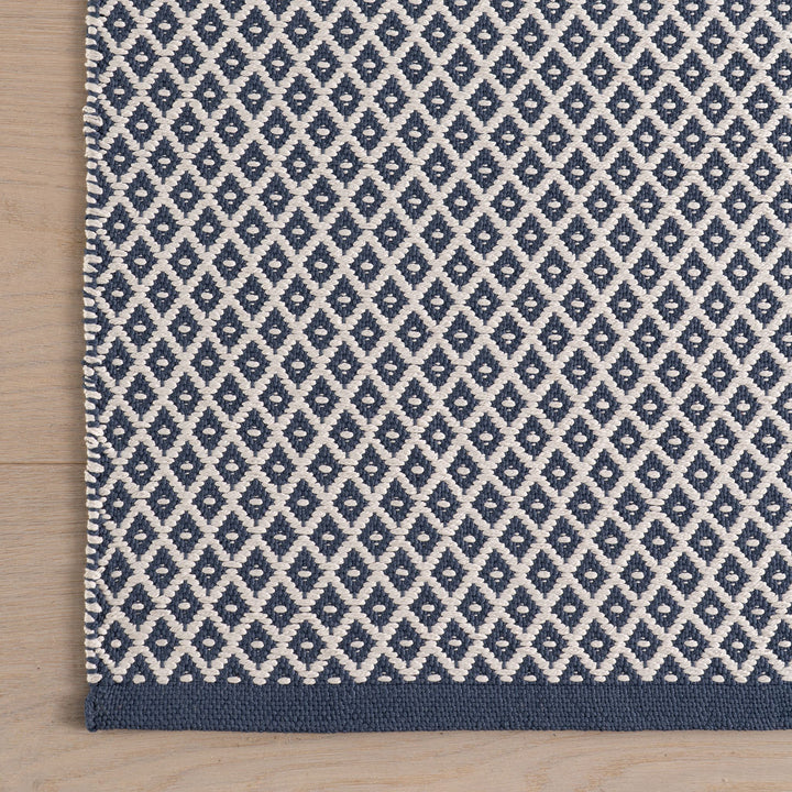 Riviera Navy Handwoven Indoor/Outdoor Rug Rug By Annie Selke
