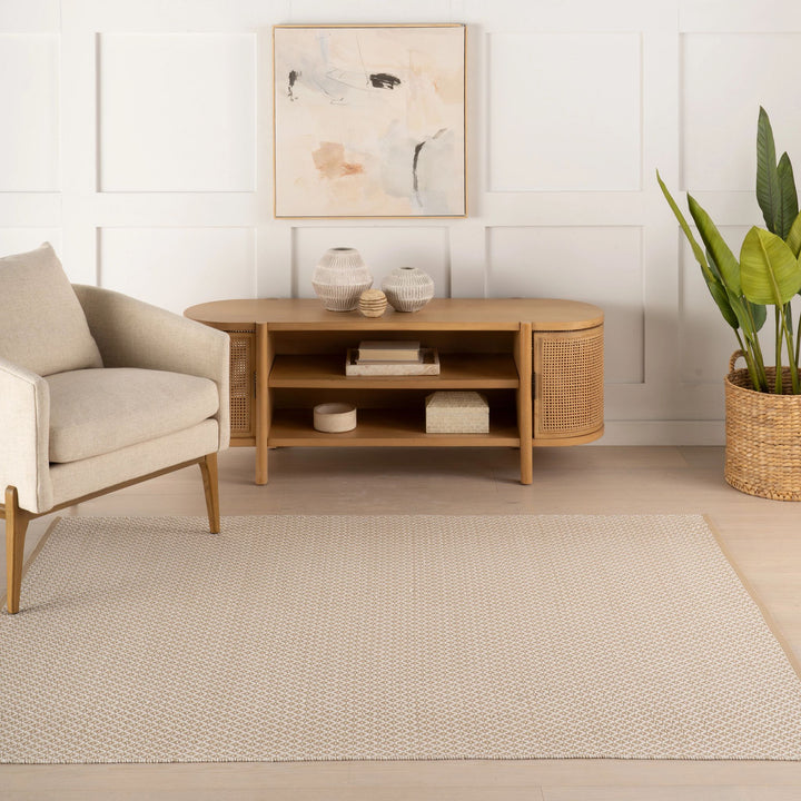 Riviera Khaki Handwoven Indoor/Outdoor Rug Rug By Annie Selke