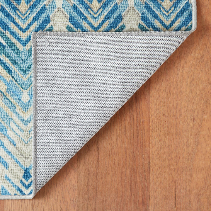Seneca Blue Machine Washable Rug Rug By Annie Selke