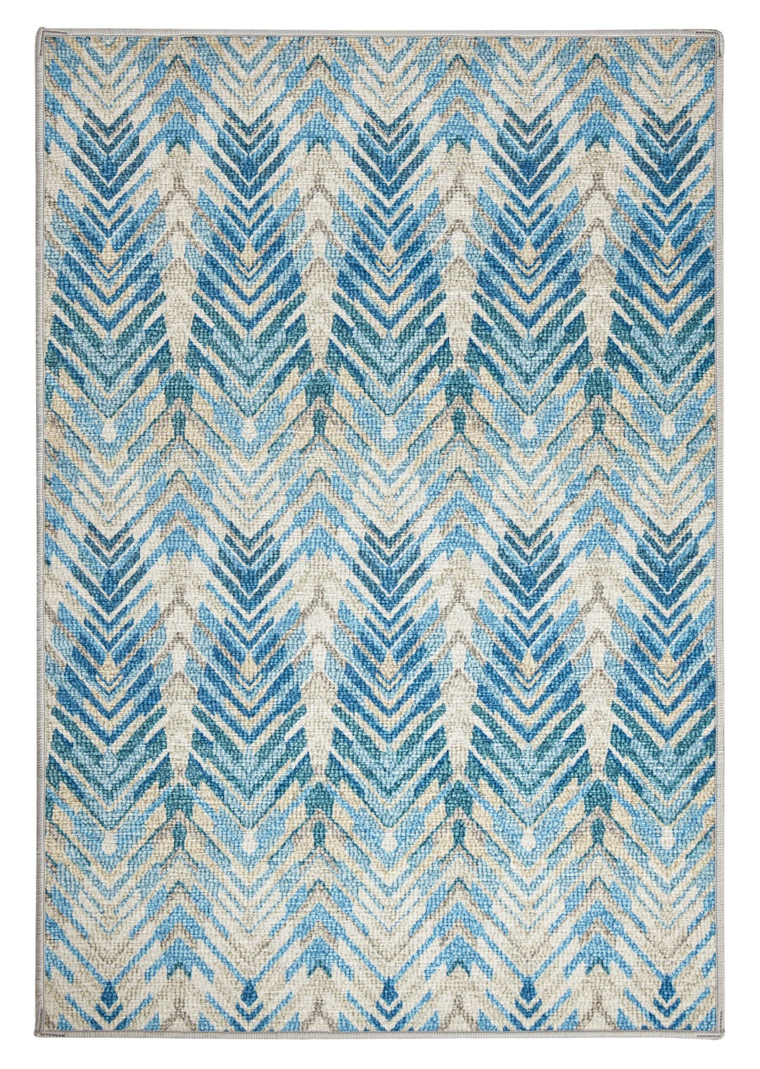 Seneca Blue Machine Washable Rug Rug By Annie Selke