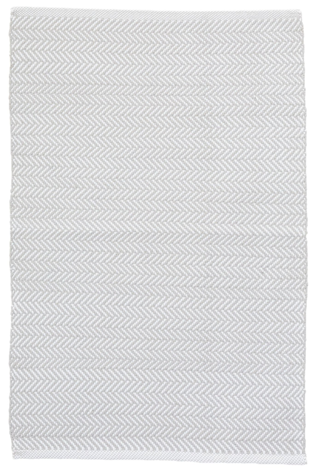 Herringbone Pearl Grey/White Handwoven Indoor/Outdoor Rug Rug By Annie Selke