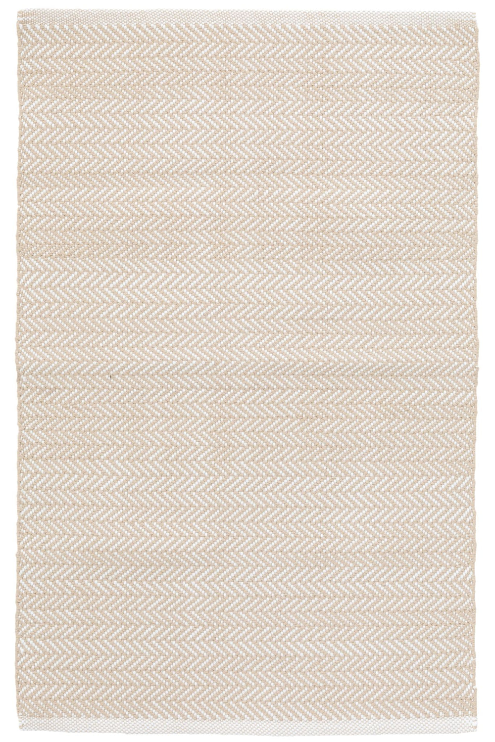 Herringbone Linen/White Handwoven Indoor/Outdoor Rug Rug By Annie Selke