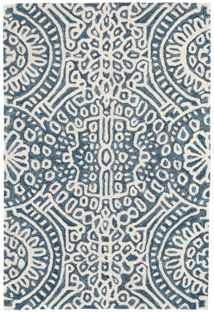 Temple Ink Hand Micro Hooked Wool Rug Rug By Annie Selke