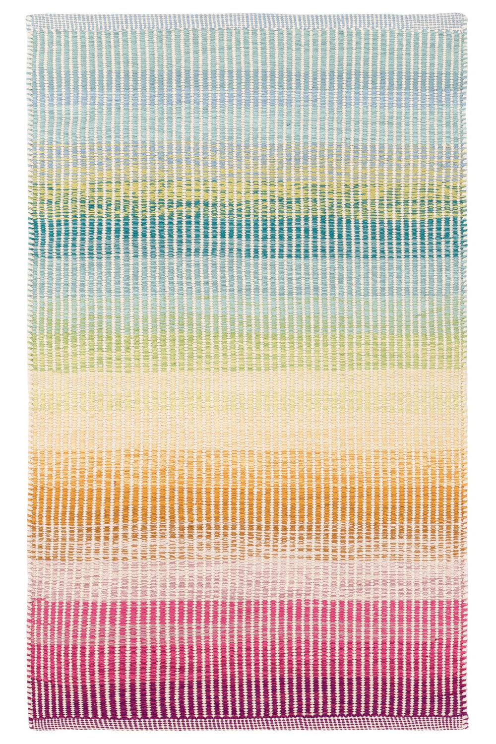 Watercolor Horizon Handwoven Cotton Rug Rug By Annie Selke