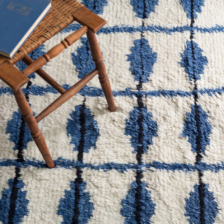 Noma Indigo Handwoven Wool Rug Rug By Annie Selke