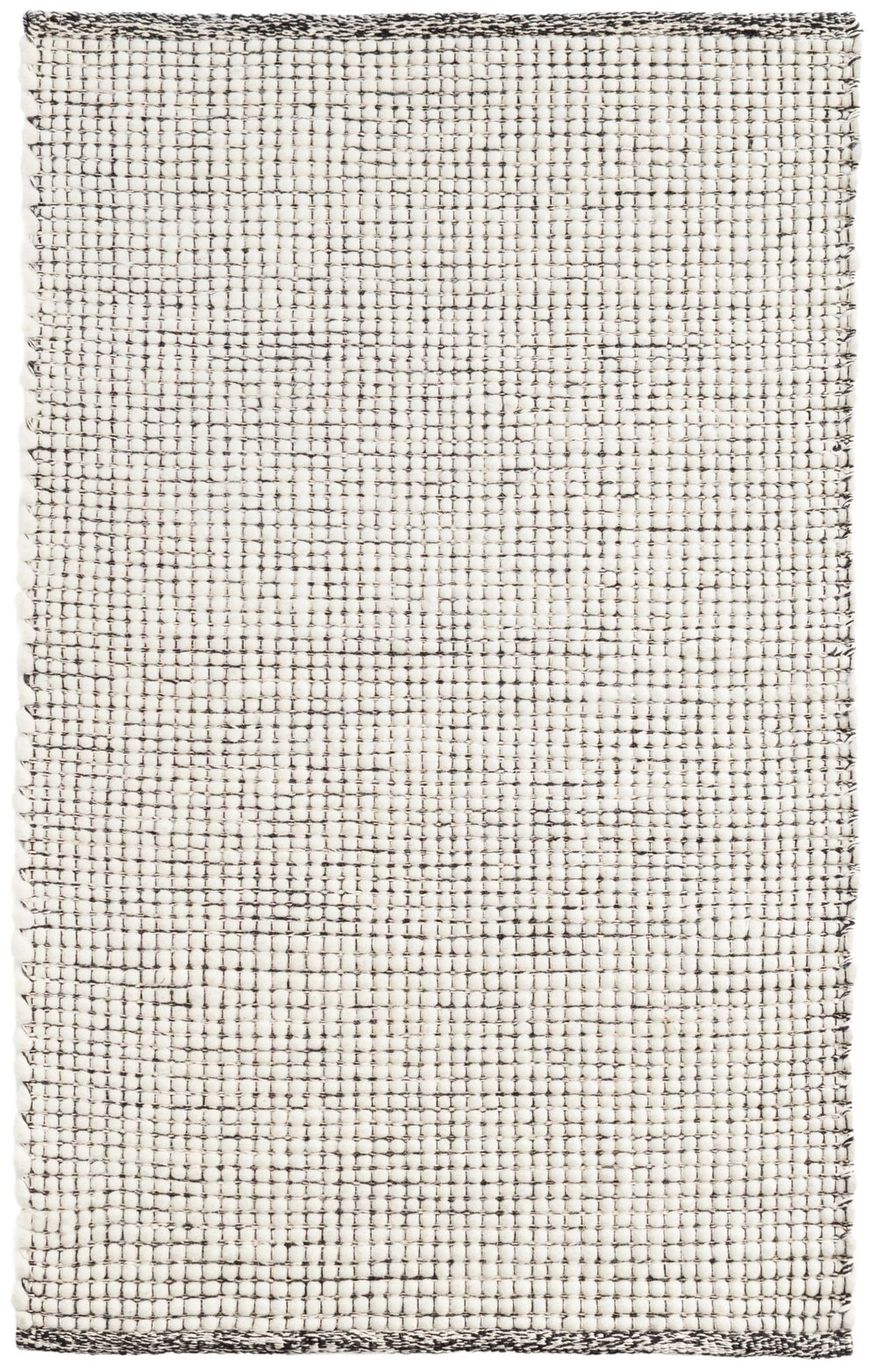 Network Black Handwoven Wool Rug Rug By Annie Selke