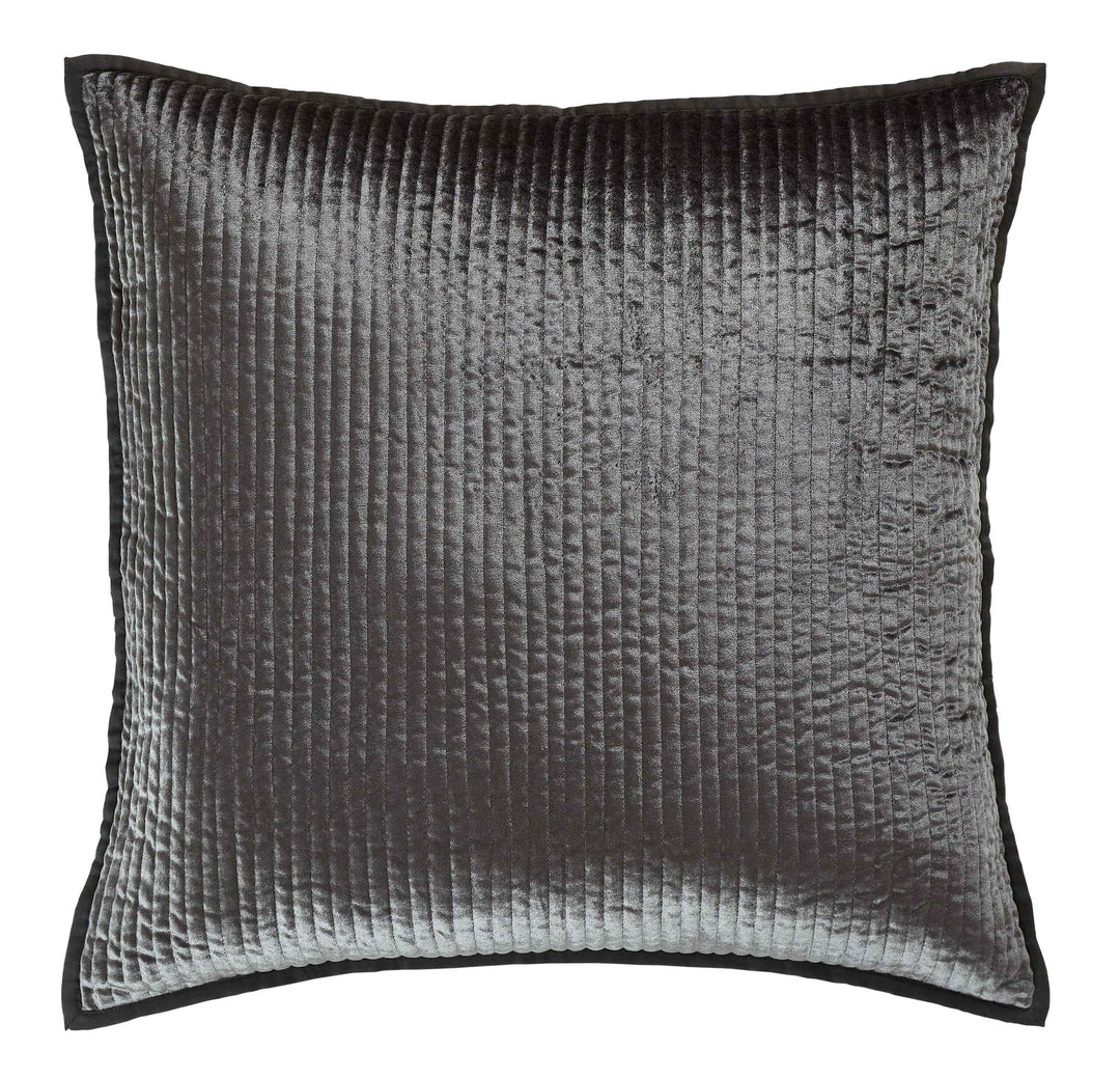 Spencer Channel Stitch Velvet Sham Sham By Orchids Lux Home