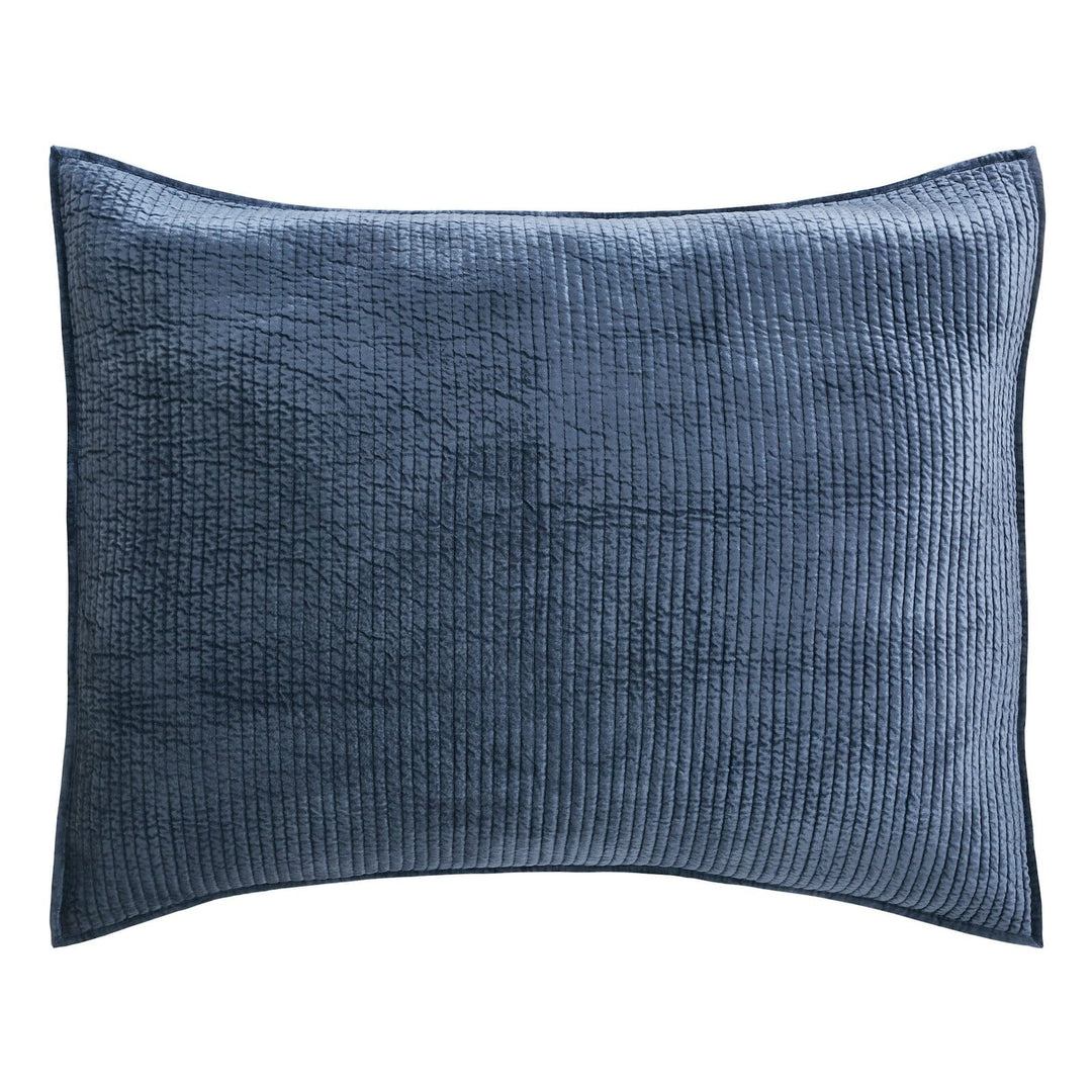 Spencer Channel Stitch Velvet Sham Sham By Orchids Lux Home