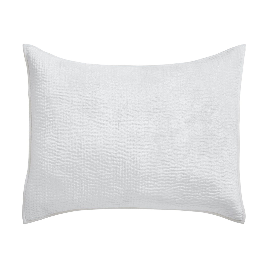 Laguna Pick Stitch Velvet Sham Sham By Orchids Lux Home