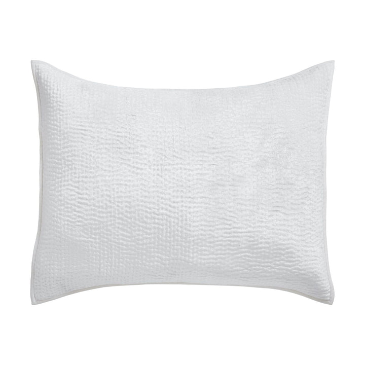 Laguna Pick Stitch Velvet Sham Sham By Orchids Lux Home