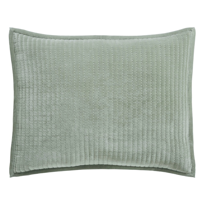 Milton Channel Stitched Velvet Sham Sham By Orchids Lux Home