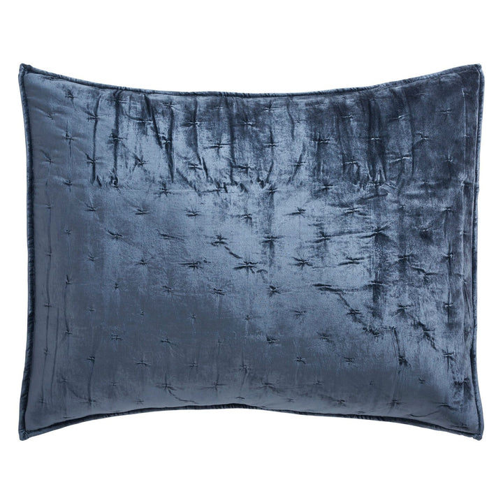 Luna Hand Pinched Velvet Sham Sham By Orchids Lux Home