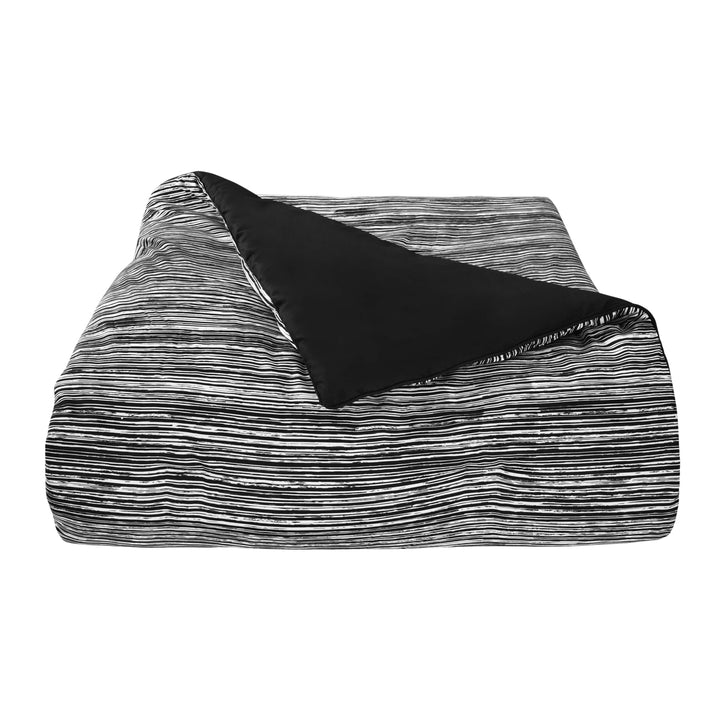 Dalton Black 3 Piece Comforter Set Comforter Sets By J. Queen New York