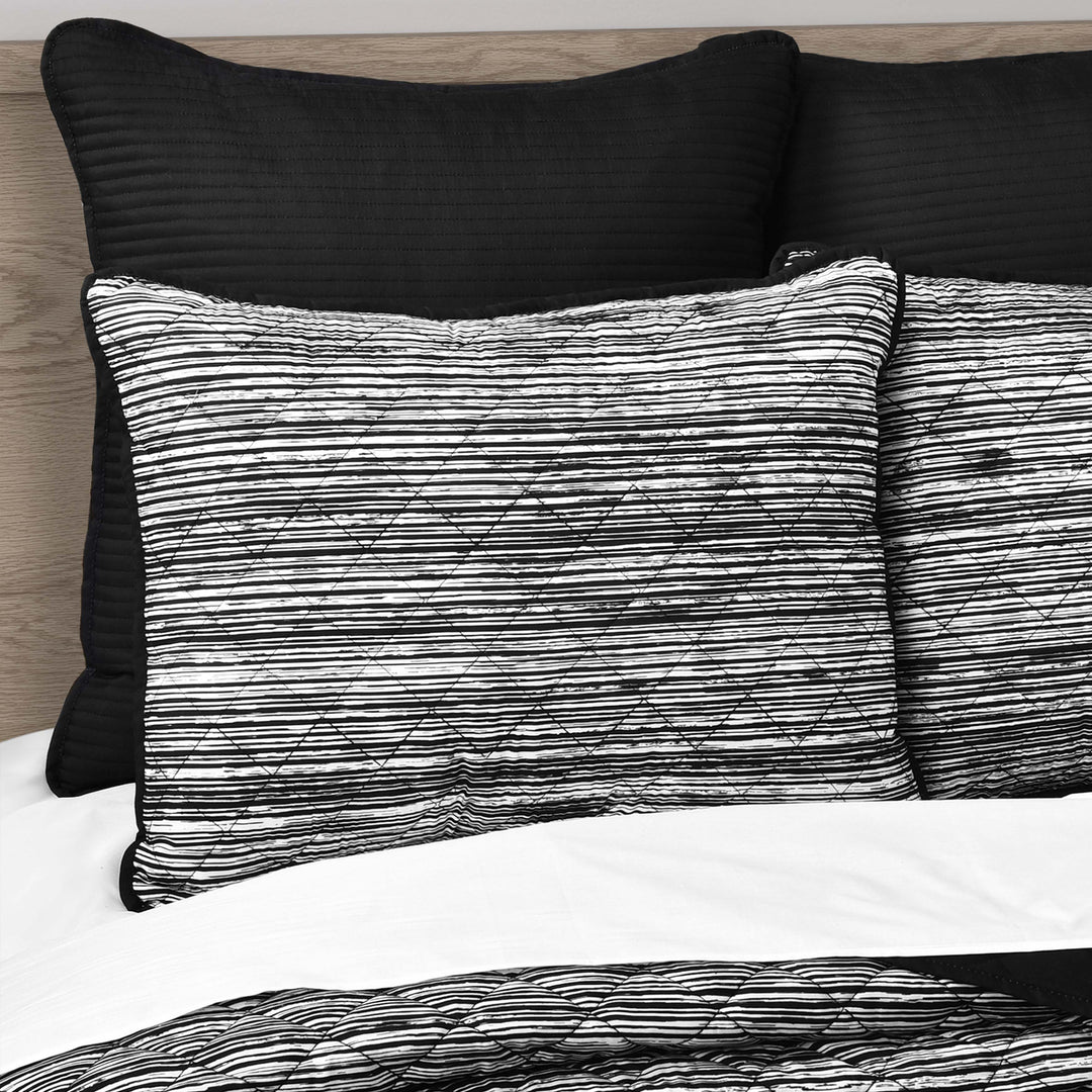 Dalton Black 3 Quilt Set Quilt Sets By J. Queen New York