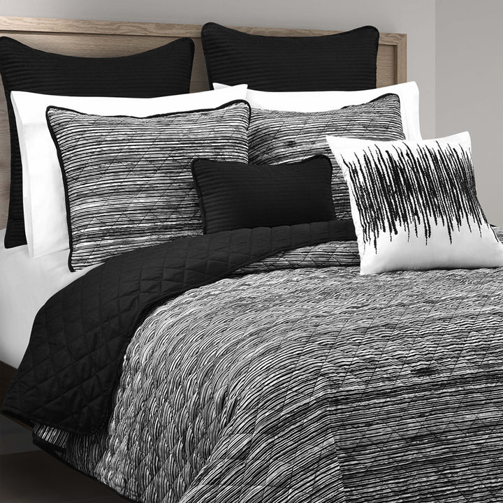 Dalton Black 3 Quilt Set Quilt Sets By J. Queen New York