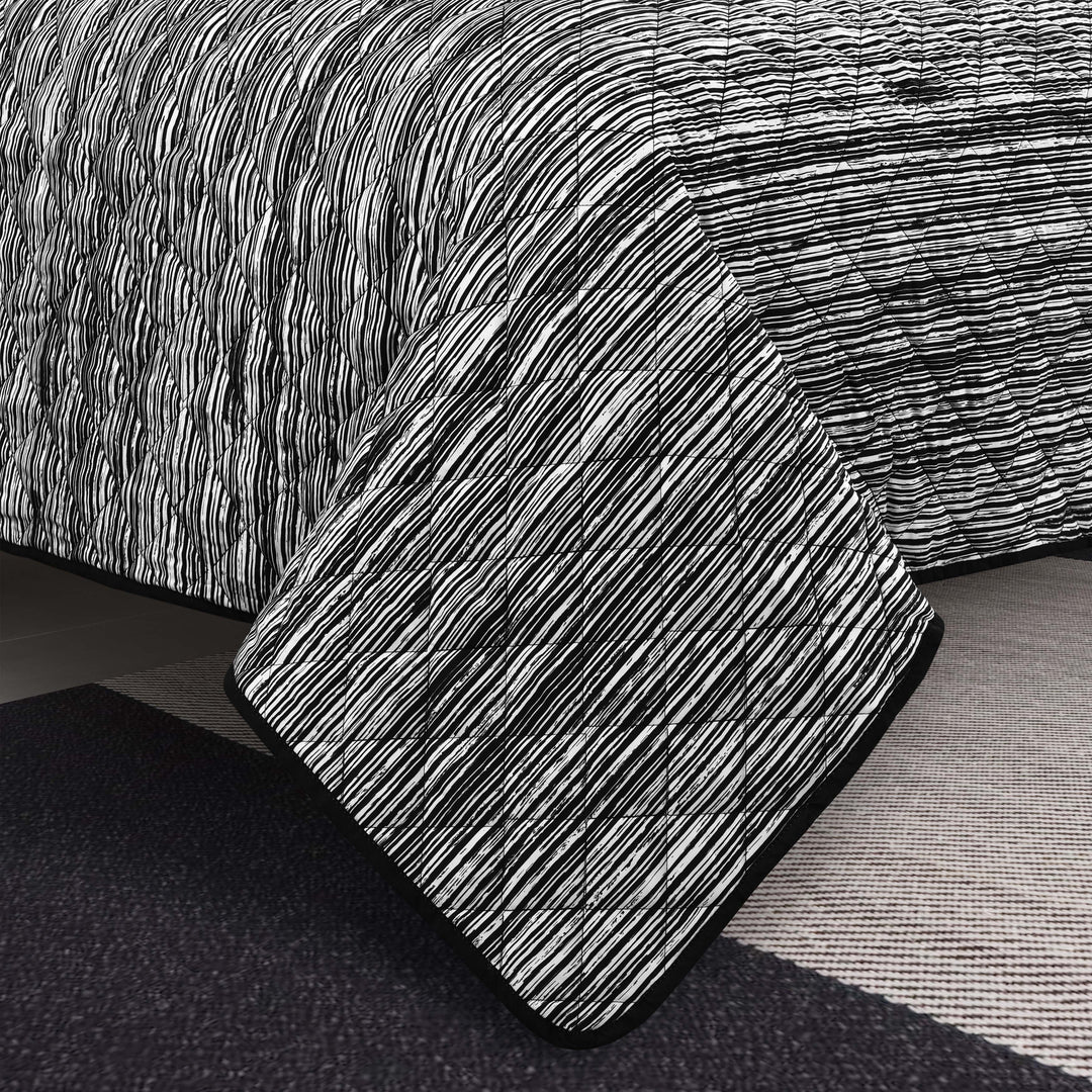 Dalton Black 3 Quilt Set Quilt Sets By J. Queen New York