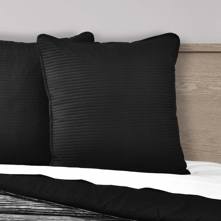 Dalton Black Euro Sham Euro Sham By J. Queen New York