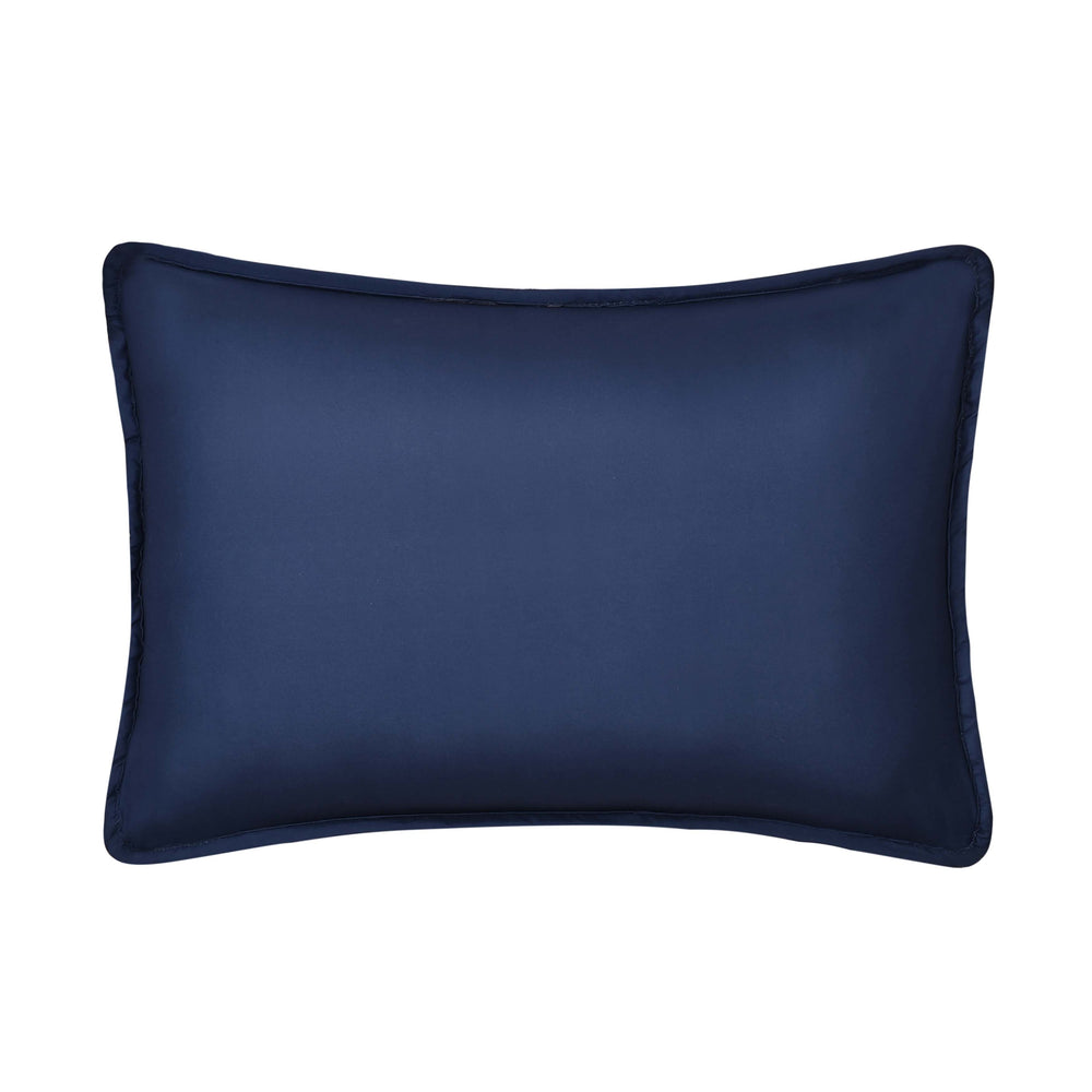 Dalton Navy Boudoir Decorative Throw Pillow 19" x 13" Throw Pillows By J. Queen New York