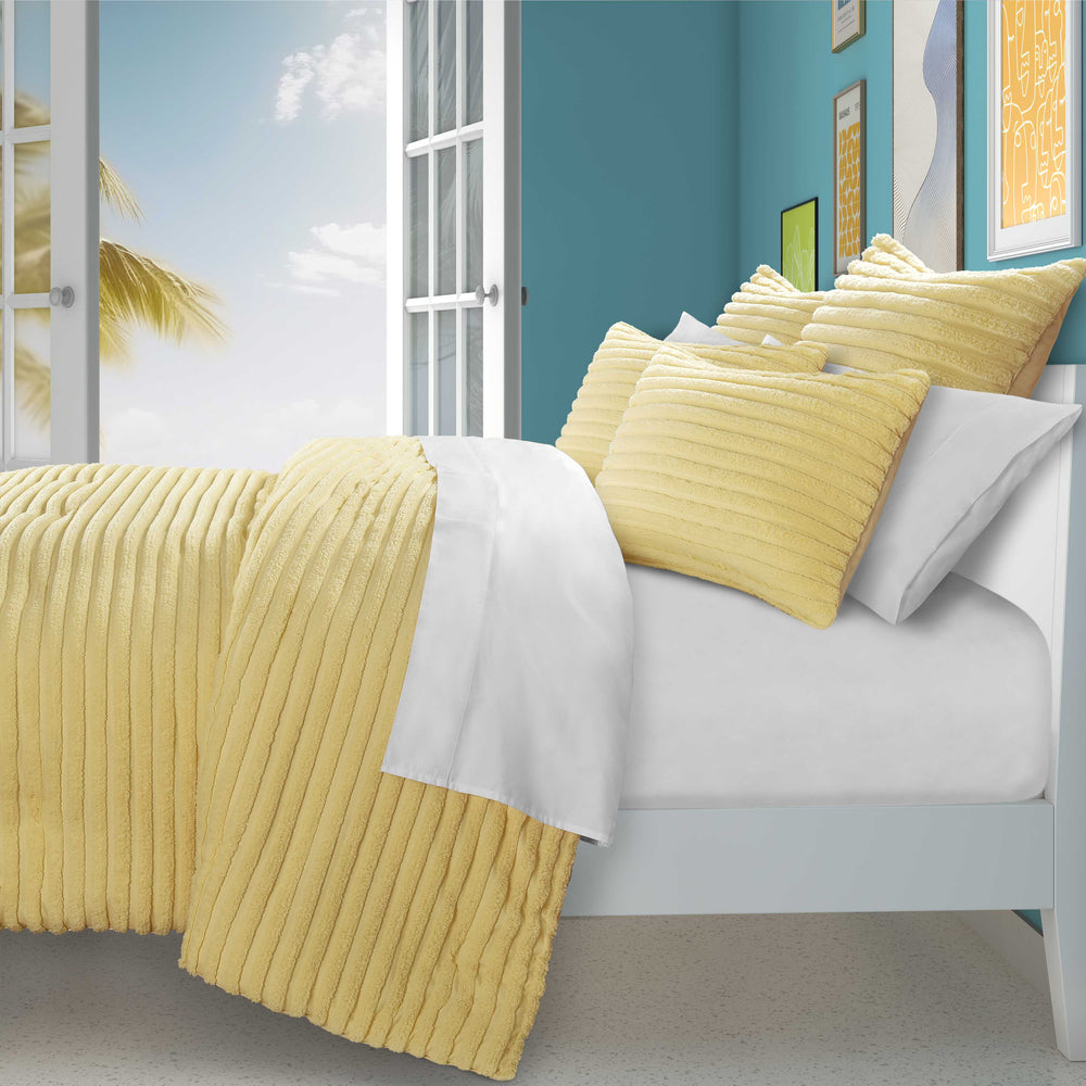 Darby Yellow 3 Piece Comforter Set Comforter Sets By J. Queen New York